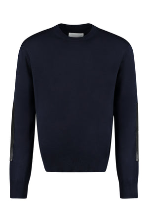 Crew-neck wool sweater-0